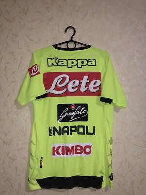 Rare Napoli Football Training Jersey Size M Kappa Mens Green | eBay