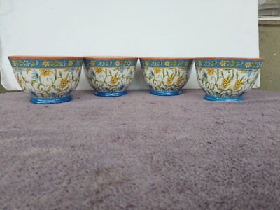 Certified International Torino Ice Cream Dish Bowl 11692471 5'' by 3.5''Set of 4