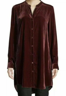 eileen fisher velvet tunic top