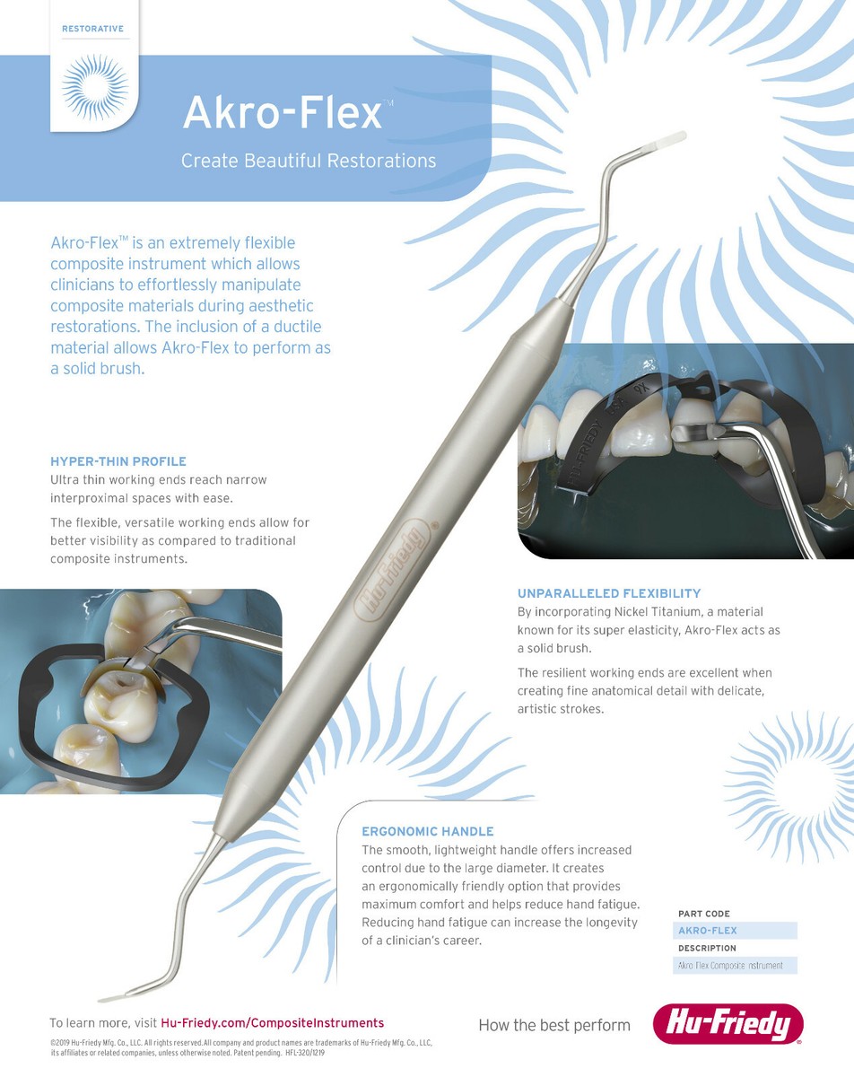 Hu-Friedy Akro-Flex 歯科用器具 Hu-Friedy Akro-Flex Composite Instrument - AKRO-FLEX | eBay