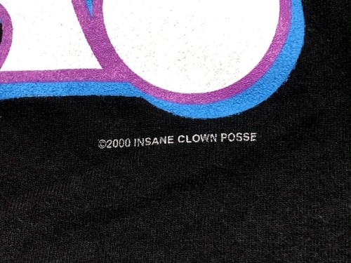 Camiseta negra vintage ICP 2000 Insane Clown Posse Big Money Hustlas para hombre XL - Imagen 8 de 8