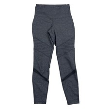 Old Navy Active Go Dry Gray Ankle Leggings Mesh Panels Polyester Stretch Sz S