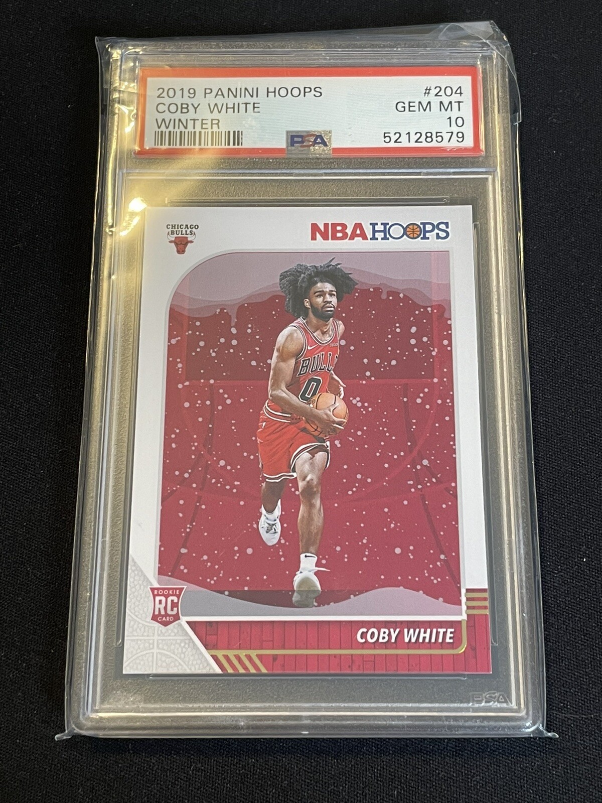 2019-20 NBA Hoops WINTER SP Coby White #204 Rookie RC PSA 10 GEM MINT Bulls