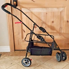 Ibiyaya Pet Stroller Frame Collapsable Foldable Portable Wheel Locks