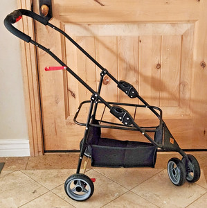 Ibiyaya Pet Stroller Frame Collapsable Foldable Portable Wheel Locks