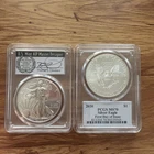 2020-(S) SILVER EAGLE PCGS MS70 EMERGENCY ISSUE FDOI SIGNED THOMAS CLEVELAND
