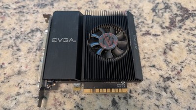 EVGA GeForce GT 710 2GB DDR3 (P/N 02G-P3-2717-KR) - Dual DVI / Mini-HDMI.'' w/fan