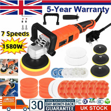 Electric Car Polisher Sander Buffer Polishing Machine Kit 1580W Variable-7 Speed