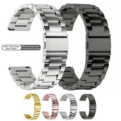 Stainless Steel Watch Band 18mm 20mm 22mm Replacement Metal Strap US