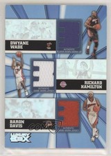 2005 Luxury Box Trinity Relics Dwyane Wade Richard Hamilton Baron Davis HOF 0x6p