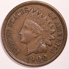 1900 Indian Head Penny Cent  Extremely Fine (XF)