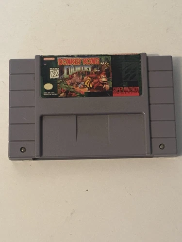 Donkey Kong Country (Super Nintendo, SNES, 1994) Authentic - Tested - Works