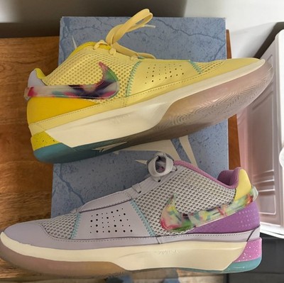 Size 9 - Nike Ja 1 EYBL Nationals - Yellow Purple Mismatch