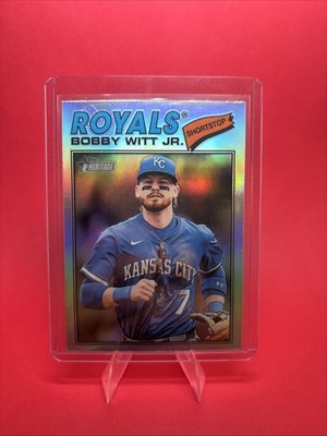 2026 Topps Heritage Bobby Witt Jr #160 - Silver Chrome Refractor SP- KC Royals