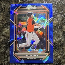 Panini Prizm Jud Fabian Rookie Blue Cracked Ice Baseball 2023 #165 Orioles