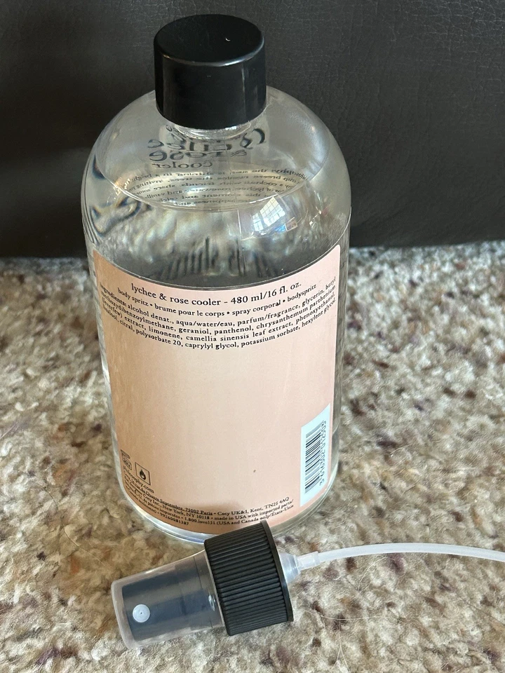 RARO Philosophy Lychee & Rose Cooler Body Spritz 16 oz +Pulverizador Super Tamanho Selado - Imagem 4 de 4