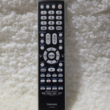 TOSHIBA Remote Control CT-90302 Black Grey for TV DVD VCR Cable Sat