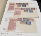 Israel Scott #10-14 1948 New Year Official FDC x3 w/ 3 Different City Postmarks!