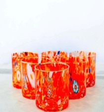 MurArt Bicchieri di Murano Collezione B1 Set da 6 bicchieri da 300ml 