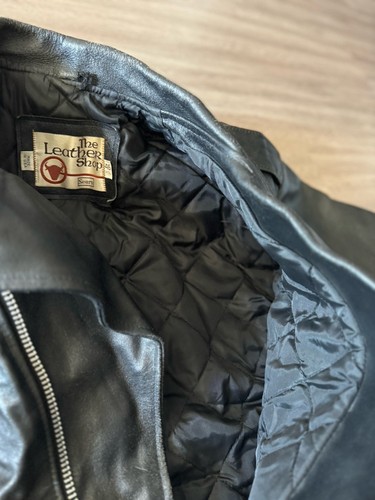 Vintage 70’s Sears The Leather Shop Motorcycle Ramones Jacket Mens 46 Stunning - Picture 16 of 16