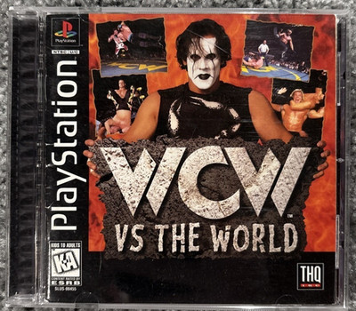 Sony PlayStation WCW Vs The World PS1 - Artwork And Disc