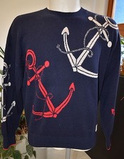 Scotch & Soda Amsterdam Herren Pullover Gr.L Dunkelblau / Rot
