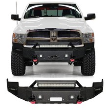 Fits 2009-2012 Dodge Ram 1500 Steel Front Bumper With Longlight Bar D-rings Fits 2009-2012 Dodge Ram 1500 Steel Front Bumper With Longlight Bar D-rings