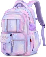 Schulrucksack MäDchen Lila Atmungsaktiv Wasserabweisend 1.-4. Klasse