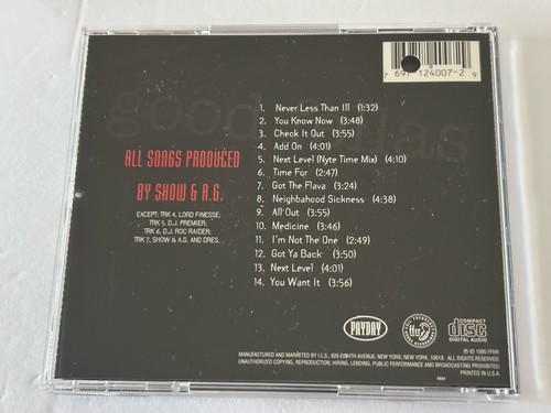 Show And A.G.  Goodfellas CD 1985 14 Tracks Payday MINT - Picture 3 of 3
