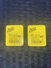 LOT OF 6 MDA-10 R051712645188 BUSS BUSSMANN 250V FUSES TIME DELAY