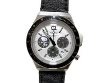 Timex Snoopy Collab Chronograph Watch 40mm Leather SS Used