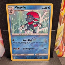 Pokemon Weavile Cosmic Eclipse 44/236 Reverse Holo Rare