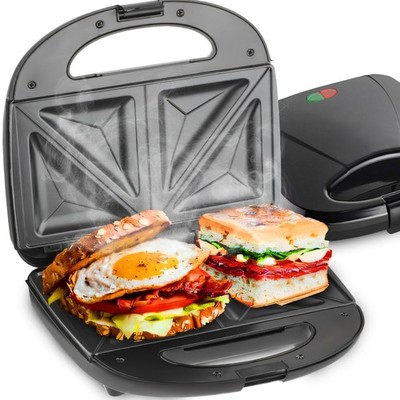 Sandwichmaker Sandwichtoaster 750W Antihaftbeschichtete Keramikplatten Retoo