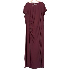 Reformation Burgundy Frasier Crewneck Midi Dress Womens 22