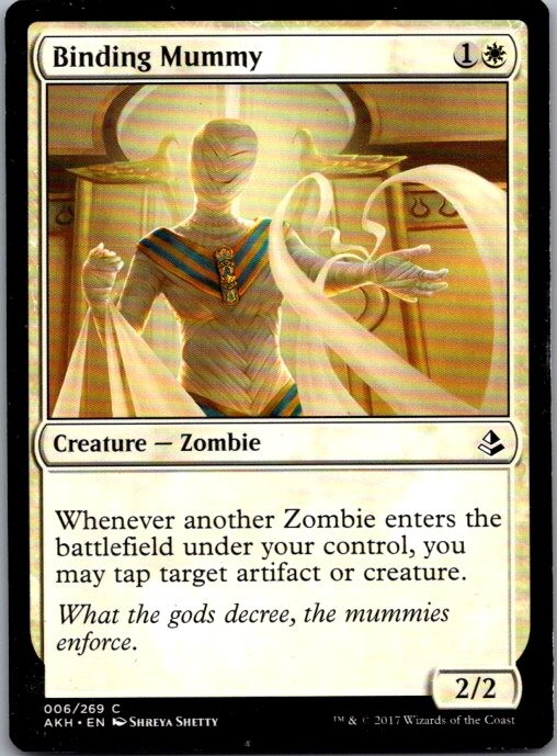 Binding Mummy 6 Common Amonkhet Magic: The Gathering Lightly Played