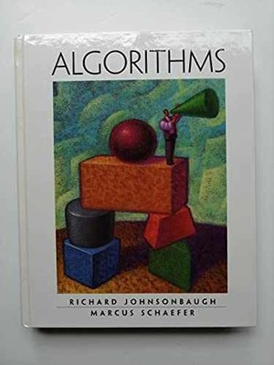 Algorithms - Hardcover, by Johnsonbaugh Richard; Schaefer Marcus - Acceptable