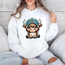 Moody Highland cow Comfort Color Tee Shirt, Highland Cow Comfort colors