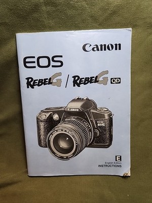 1996 Canon EOS Rebel G / Rebel G QD Camera Instructions Booklet