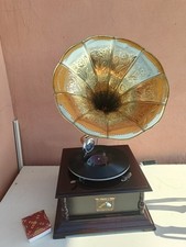 REPLICA GRAMMOFONO A TROMBA LA VOCE DEL PADRONE HIS MASTER'S VOICE GRAMOPHONE