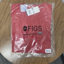 Figs Womens scrub set Pop Red XXS Casma Top and you choose XXS-P/T Bottoms