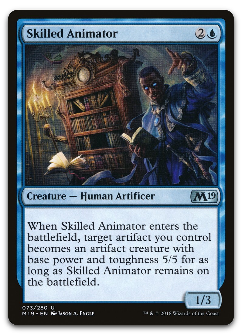 Skilled Animator #73 (NM) Core Set 2019 M19 Magic MTG