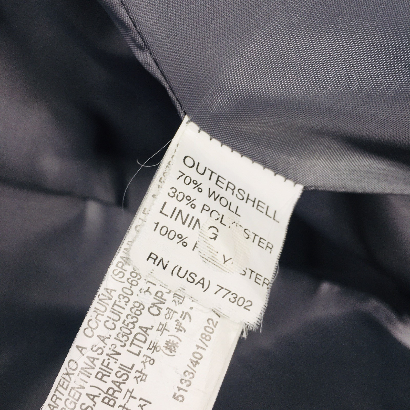 Zara Man Military Peacoat Men's M Gray Double Breasted Wool Blend Jacket Coat thumbnail 13