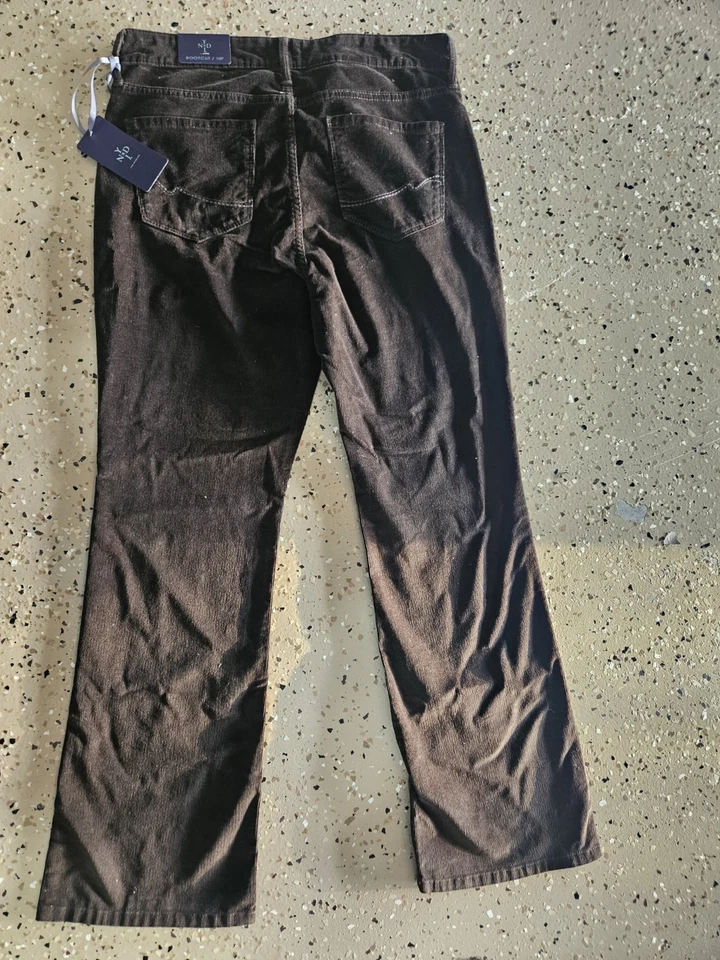 NUEVO CON ETIQUETAS NYDJ Pantalones de Pana Mujer Marrón Bootcut TALLA 10P Perfecto para usar en otoño. Foto 4 de 4