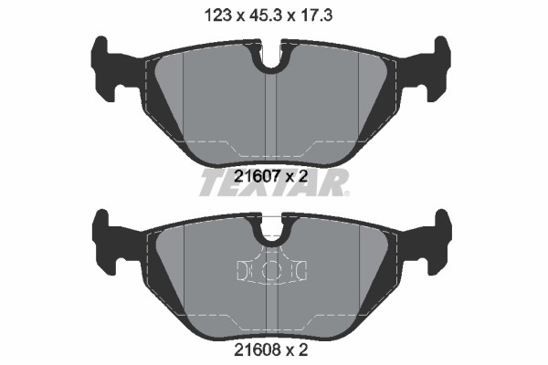 Bremsbelagsatz FÜR BMW 3 (E36), BMW 3 Compact (E36) - Textar 2160702-image