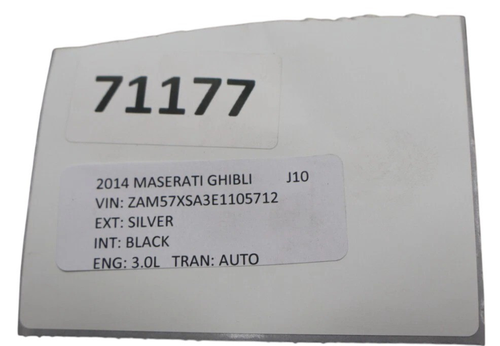 14-17 Maserati Ghibli Sun Roof Sunroof Top Glass Window Panel 43R001604 Oem