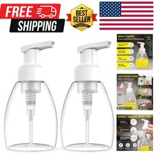 Foaming Soap Dispenser Pump Bottles, BPA Free Empty Refillable Plastic Contai...