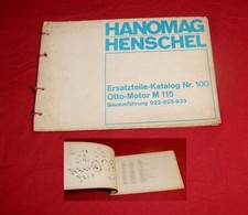 Ersatzteilliste Hanomag Motor M 115 Benzinmotor F 45, F 46 Mercedes Benz