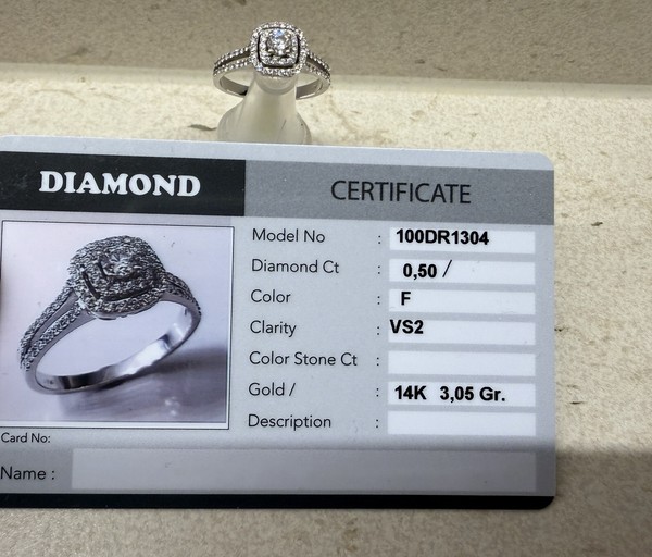 Wedding rings gold 585 pair used