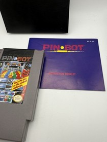 Pin Bot Game (Nintendo NES System 1990) Original NES Complete in Box - CIB