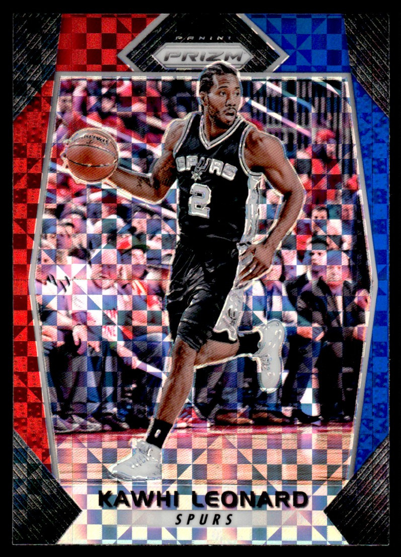 2017-18 Panini Prizm Prizms Red White and Blue Kawhi Leonard San Antonio Spurs